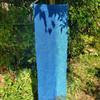 Used Indigo dyed cotton pongee (100% cotton) stole, gradient
