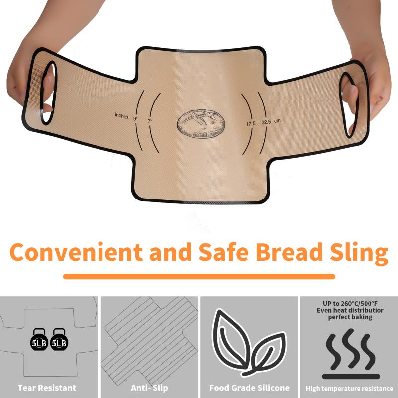Silicone Bread Baking Pan Liner, Reusable Non-Stick Bread Baking Pan Mat, Silicone Baking Mat, Bread Baking Pan, Heat Resistant