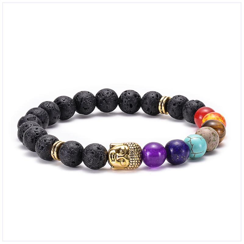 

JYL TS Bracelet Animal Motif Design Attracts Courage & Guardian Energy Buddha head-gold ультрамарин