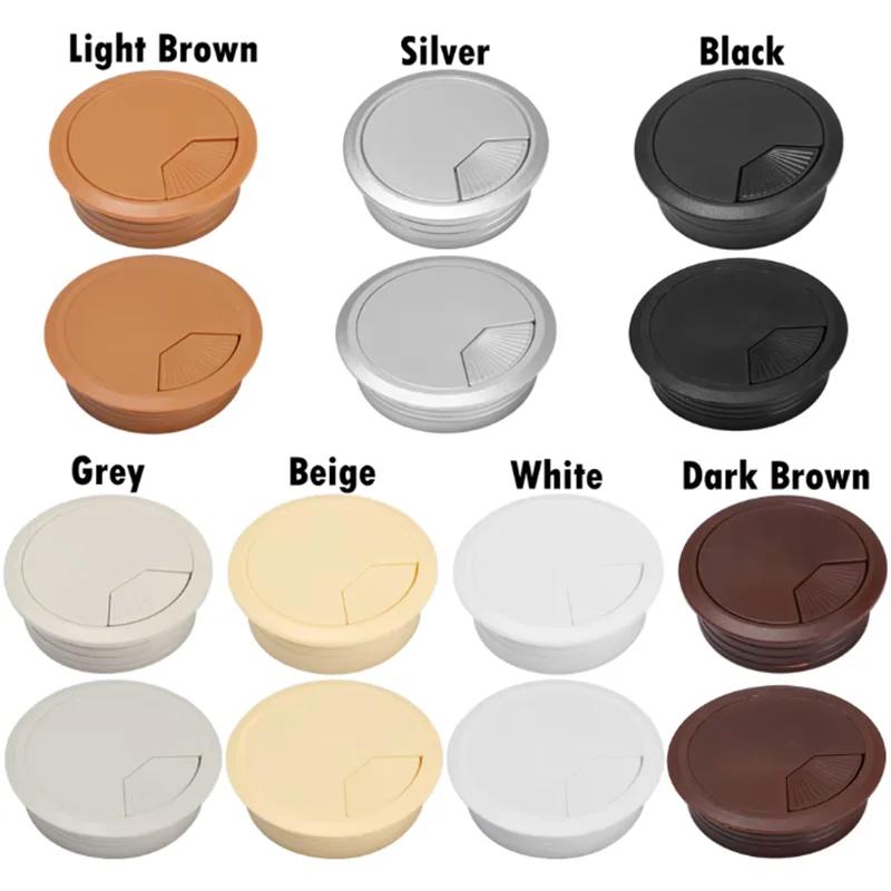 1-10Pcs 60mm 80mm Computer Desk, Book Desktop Decoration Circle Wire Hole Cover Sealing Cover