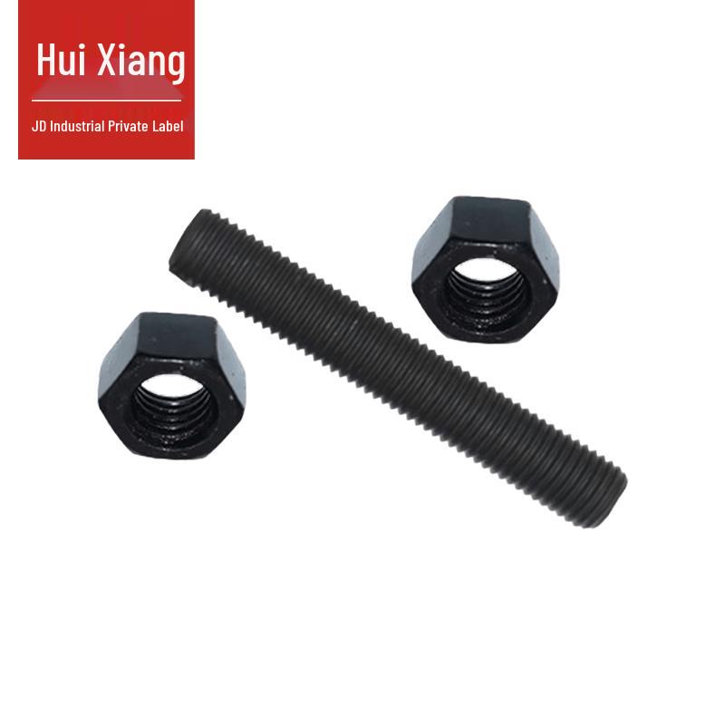 Huixiang 10.9 Grade Blackened Flange Studs with 2 Nuts