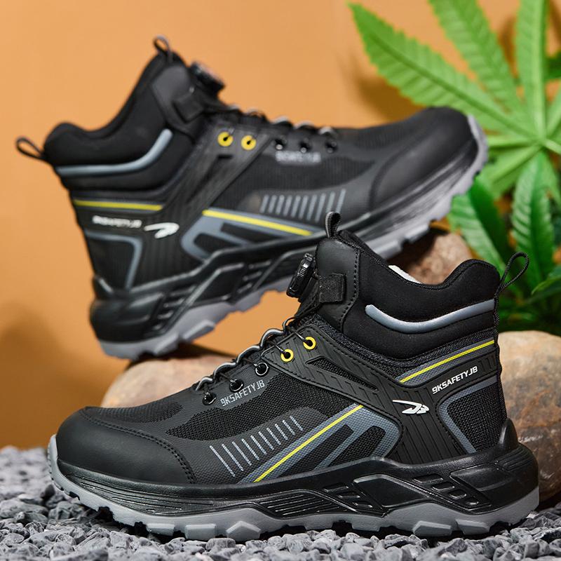 Steel Toe Shoes for Men Women Protective Work Boots Comfortable Work Shoes Puncture Proof Safety Sneakers Indestructible Shoes