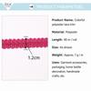 40M Length 1.2cm Wide Bright Hue Lace Trim Color Herringbone Woven Trim  Lampshade Ornament