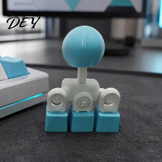 Handcrafted Gaming Art Keyboard Joystick Keycap, DIY 3D Printed Arcade Fighting Stick Adapter for Console Decoration WASD Keys, In-Game Movement