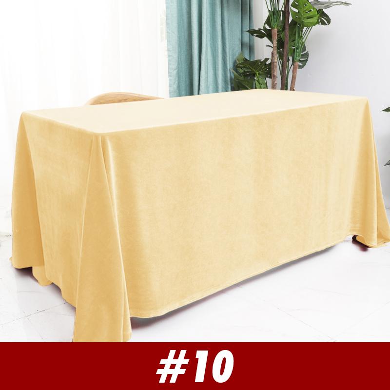 

Velvet Wedding Tablecloth Rectangular Office Meeting Flannel Tablecloth Party Birthday Events Banquet Home Dining Table Decor 100x200cm
