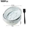 Disposable Circular Oil Proof Aluminum Foil Baking Tray Air Fryer Paper Non Stick Steaming Basket Kitchen Tool Barbecue Drip Pan