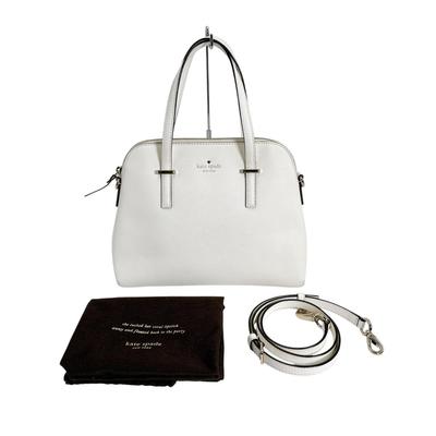 Shoulder Bag Handbag PVC White Women PXRU4471 Used