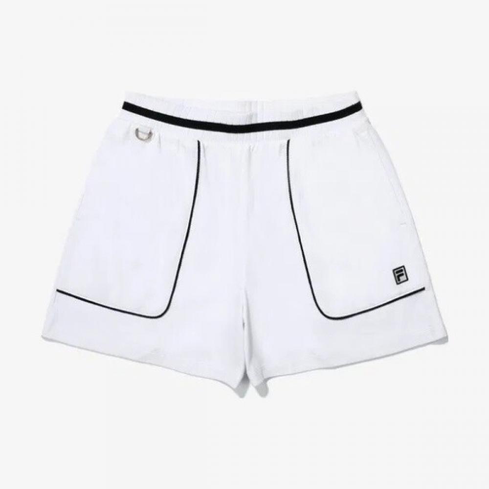 Fila Cotton Blend Pique Culotte Shorts Fs2trg2362fwhi 80(M)