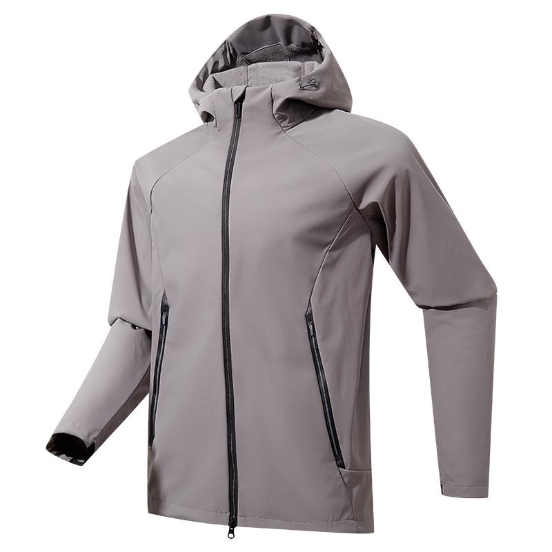 Ультралегкая мягкаяshell куртка для треккинга Diji Unisex: Ветрозащитная, с бархатной подкладкой, теплая, высококачественная, для активного отдыха, ветровка XXL