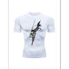 Berserk Guts Anime Print Men's Compression T-Shirt Quick Dry Short Sleeve Workout Gym Athletic Tee