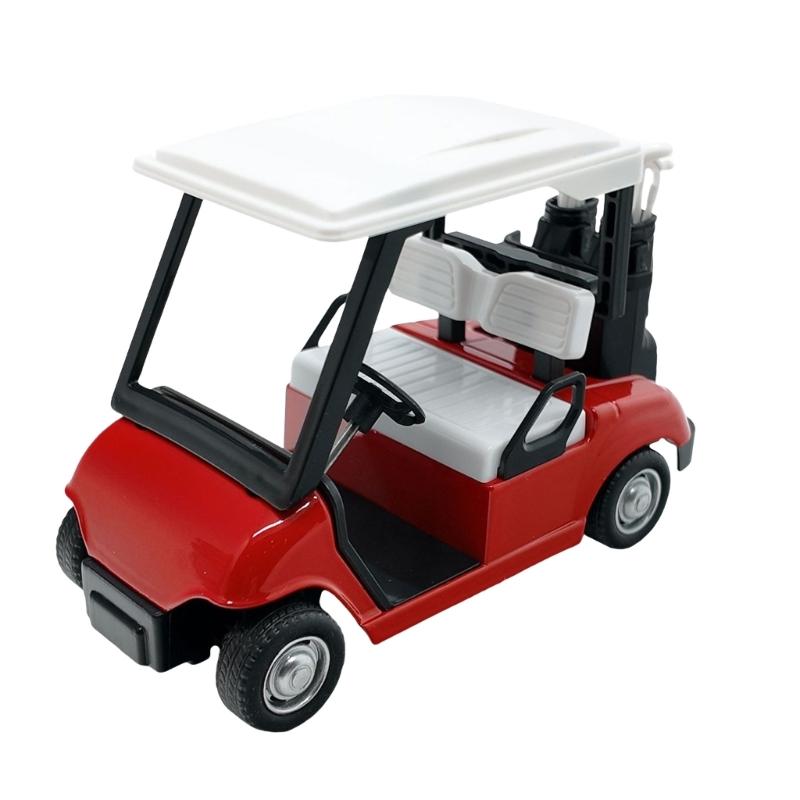 Detailed Miniature Golf Vehicle Alloy 1:20 Scale Golf Cart Pullback Toy Display Piece For Birthday Party Decoration
