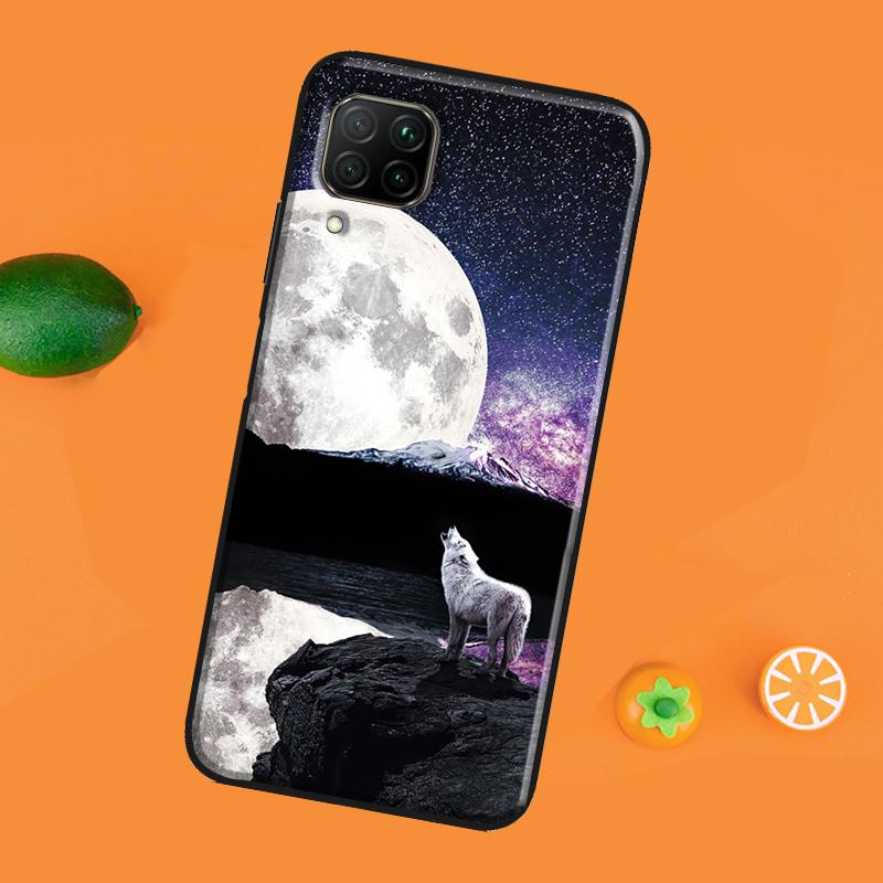 Mond Heulender Wolf Für Honor 50 Hülle 8X 9X 10i Hülle Für Huawei Nova 5T P Smart 2021 P20 P30 P40 Lite Pro