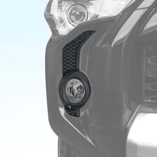 Black Front Fog Light Cover Trim Replacement Frame For 4runner SR5/TRD Pro 2014+