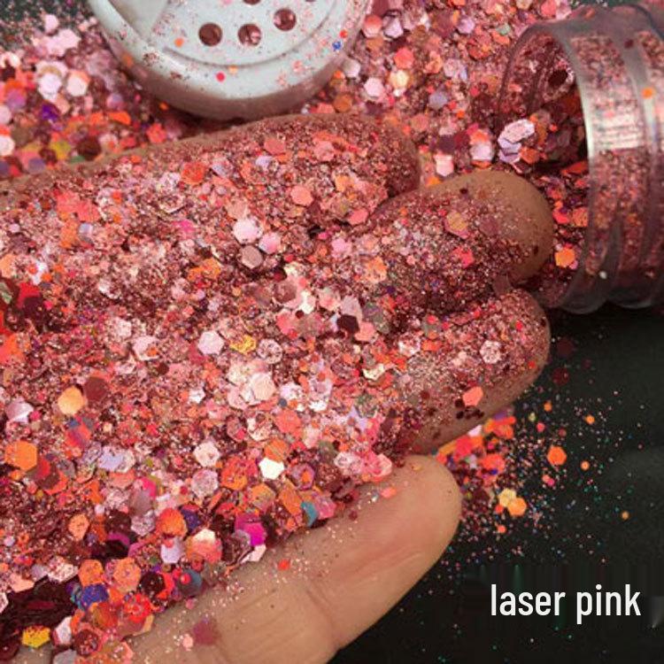 100ml Gold Glitter Nail Art Sequins Powder for Phone Case Decorations