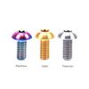 12X M5*10mm Skivbromsrotorbultar T25 Torx Titanium TI Cykelskruv
