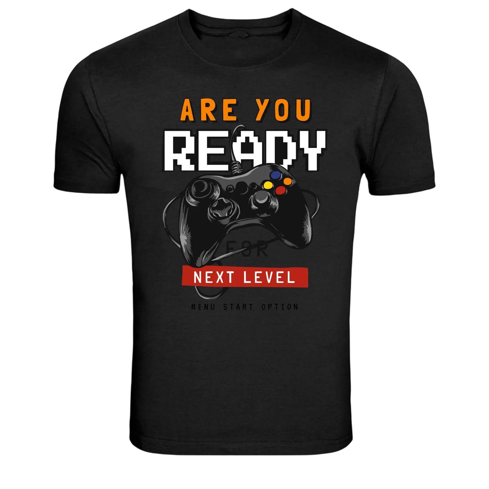 Are You Ready For Next Level Gamer Controller Graphic T-Shirt XS