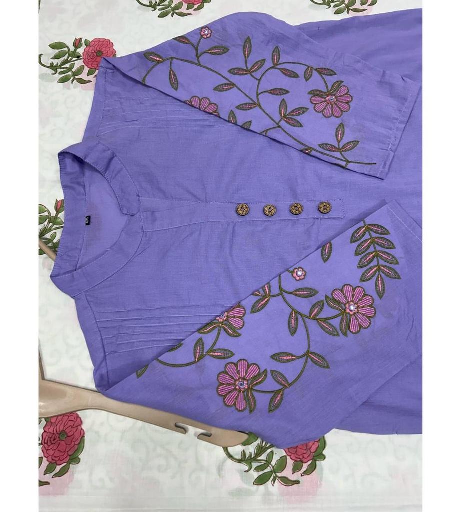 Women Designer Cotton Co-Ord Set Party Wear Designer Bollywood Top Tunic Kurti Pant Set Dress