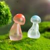 20pcs Miniature Resin Mushroom Figurines Elf Glow At Night Toy Fairy Garden Decoration DIY Home Decor Ornament Toy Gift