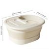 Portable Foldable Foot Bath Tub - Thick Plastic Space-Saving Design, Needed for Home,Bedroom Use - Bathroom Accessories