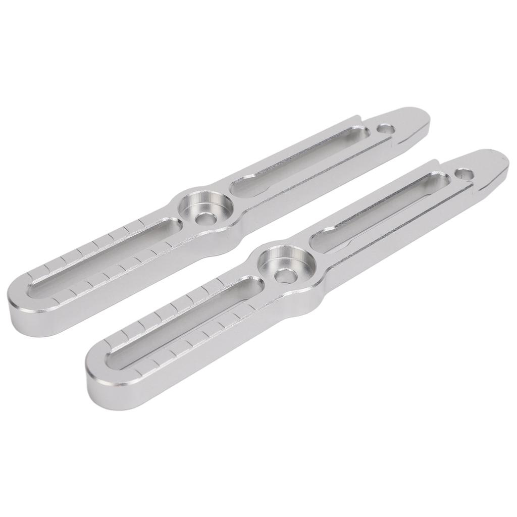 Windscreen Adjusters Bracket Kit Aluminum Reduce Noise Replacement for Suzuki V‑Strom 800DE DL800 2022 To 2024 Silver