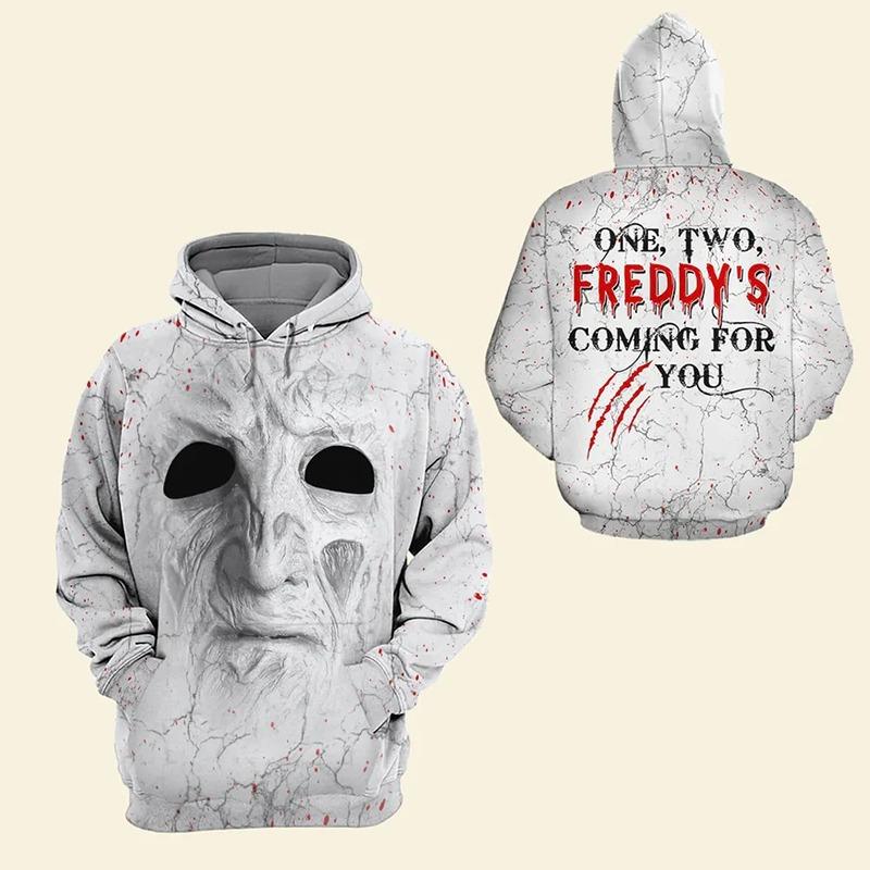 You Can't Kill The Boogeyman Horror Movie Hoodies Men Blood Splatter 3D Printed Sweatshirts Women Halloween Hoody Pullovers Tops