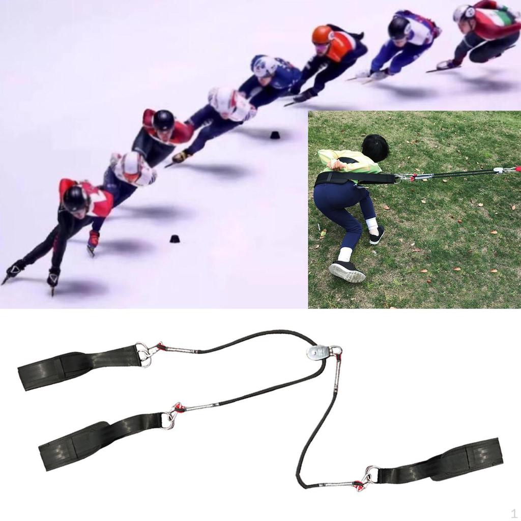 Short Track Speed Skating Belt Traction Strap Training Assist Band for Practice