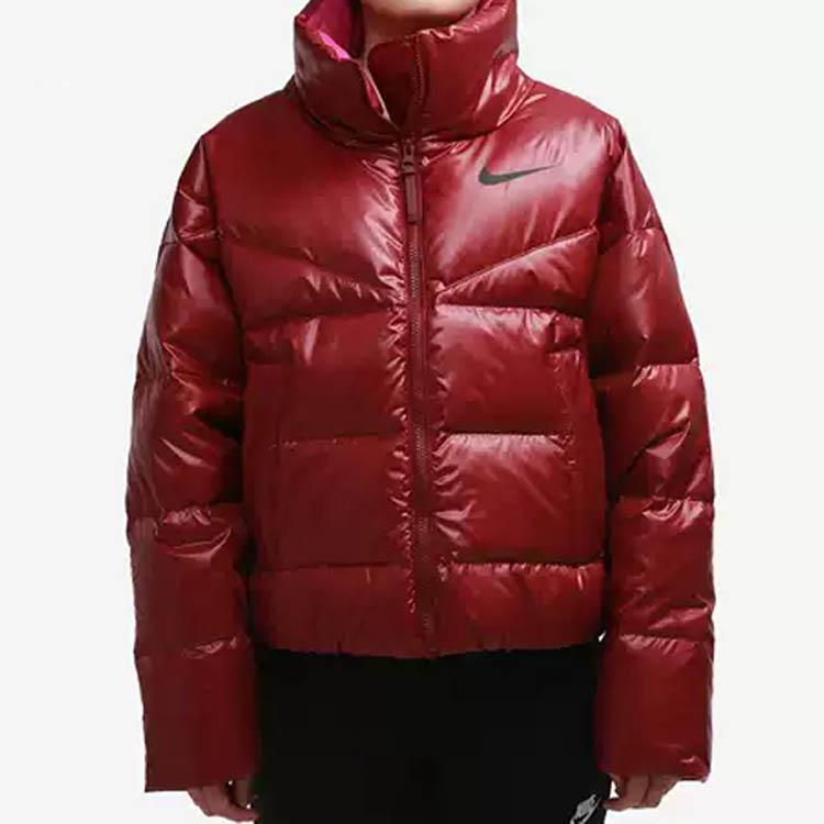 Nike Nsw Down-Fill Short Solid Color Sports Casual Down Jacket Women Jacket Red CU5814-638