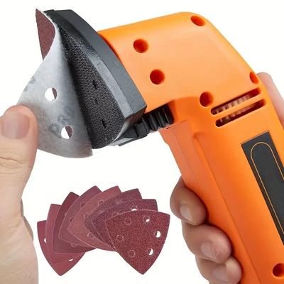 60 Stück Dreieck-Schleifpapier - 6 Löcher, Körnung 60/80/120/180/240/320 für Delta-Schleifer/Multischleifer - Perfekt für Ihre Werkzeugkiste!