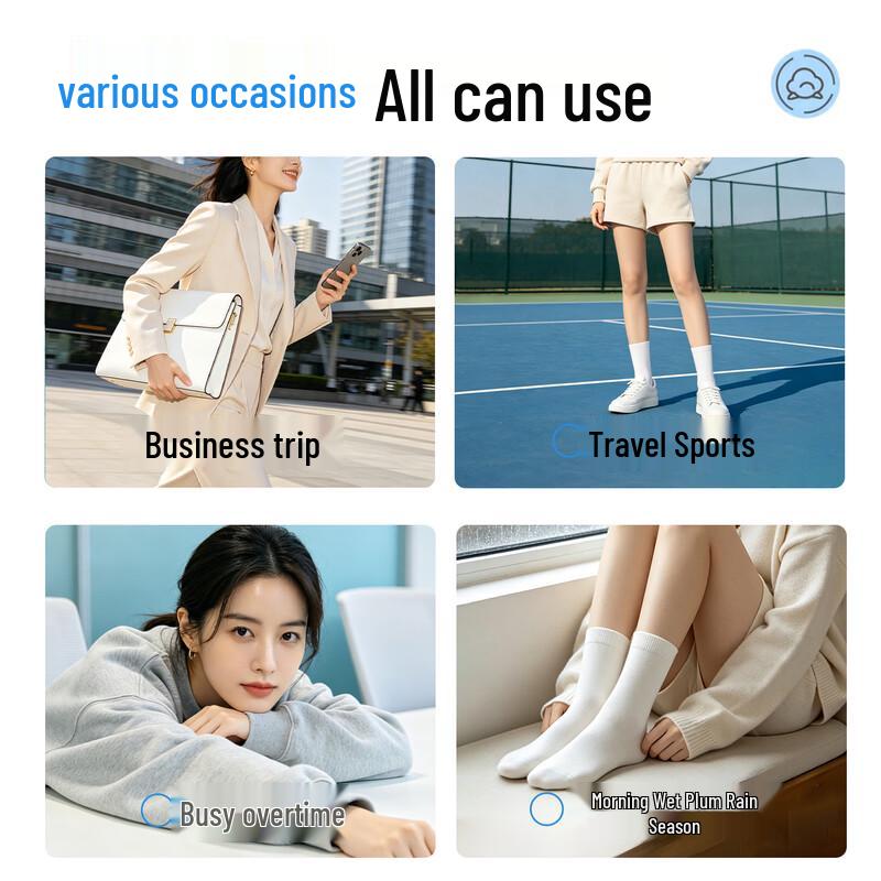 Qihaiqiu Unisex Disposable Crew Socks
