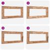 Decorative Teak Mirror 120 x 60 cm Rectangular