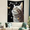 Buyidec Butterfly Wall Tapestry for Cats