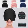 2PCS SET Ice Cap And Ice Eye Mask, Migraine Headache Relief Hat, Cold Head Wrap, Gel Ice Pack, Sleeping Eye Mask For Puffy Eyes