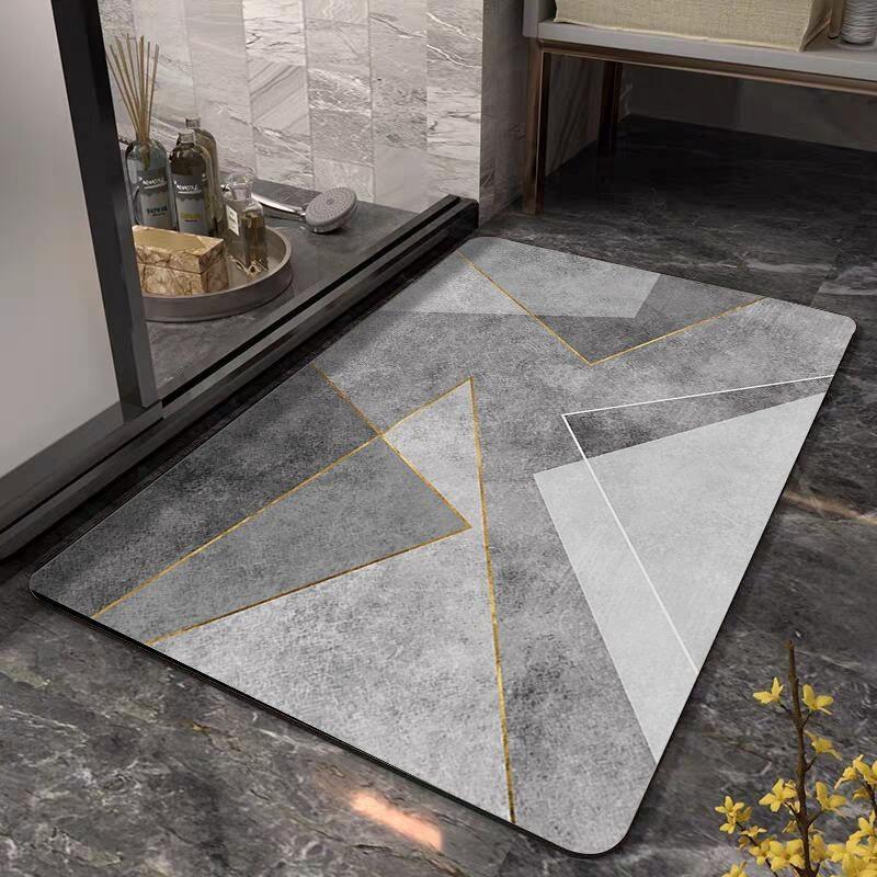 Modern Minimalist Floor Mat - Absorbs Water and Oil, Quick-Drying Kitchen Floor Mat, Bathroom Mat, Home Decor