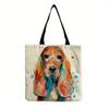 Cartoon Shoulder Bag Women Animal Dog Shopping Bag Teen Casual Bagel Dog Tote Bag Men Beagles Handbag