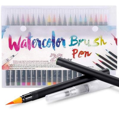 20/24/48 Stück Aquarellpinselstifte, Kunstmarker, Künstlerbedarf, Pinselmarker, Farbstifte, Schreibpinsel für Kalligraphie