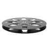 1 4 7 Zoll Leere Bandspule 8 Loch Aluminiumlegierung Universal Öffnung Maschinenteil Open Reel Aufwickelspule Schwarz