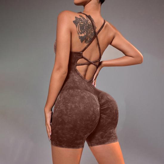 Sommer Casual Reine Baumwolle High-End Fitness Oberbekleidung Schnell Trocknend Übung Yoga Anzug Overall