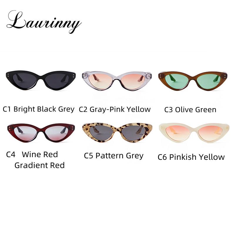 New Fashion Cat Eye Sunglasses Female Retro Shades Colorful Rivet Street Shooting Eyeglasses Uv400 Sun Glasses For Women