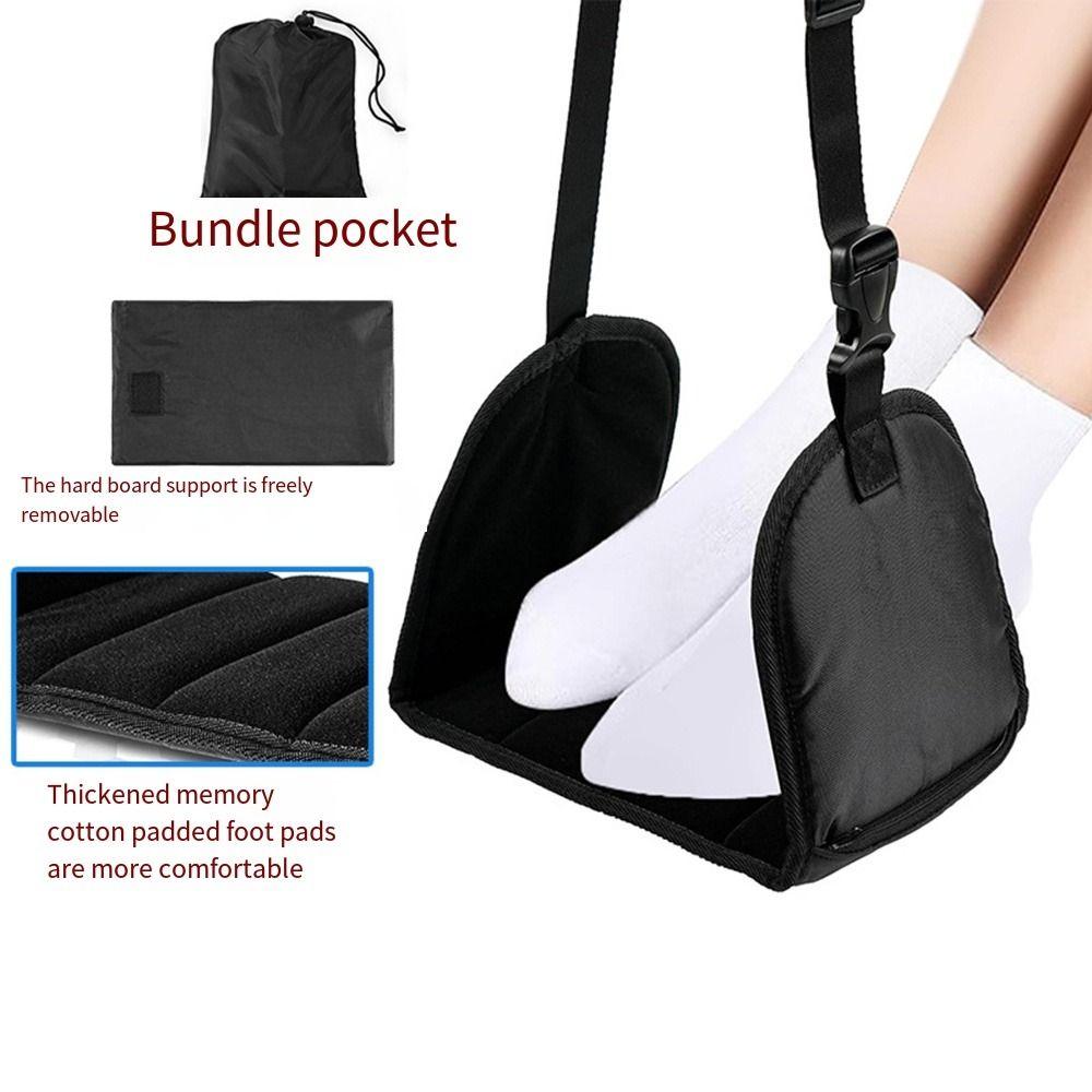 Adjustable Airplane Foot Hammock Carry-on Foot Resting Hammock Leg Rest  Under Desk