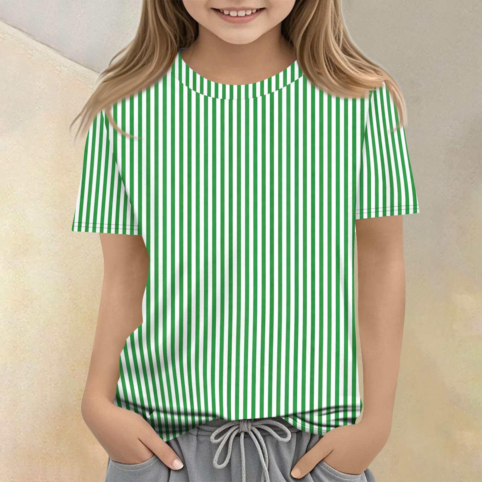 

Children s Printed Round Neck Short Sleeved Casual T-shirt 100 армия зеленый
