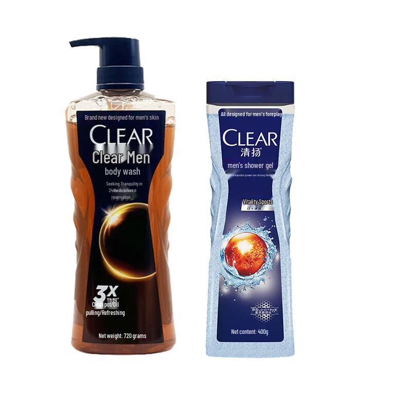 Clear Men s Rain Forest Serenity & Dynamic Sport Shower Gel Bundle