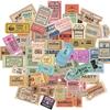 50PCS Vintage Ticket Stickers (Version 2) - High-Aesthetic Supplies for Journal Collage & DIY Background Decor AnimeWorlds Store