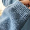 Výstřih do V Volný Plný Rukáv Dámské Svetr Dlouhé šaty Podzim Zima Pletené šaty Ležérní Rovné Dámské Vestido