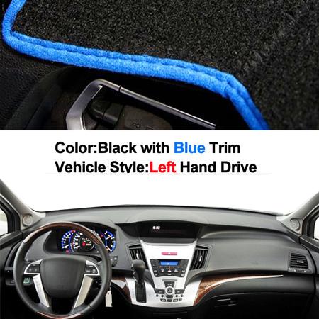 Car Inner Auto Dashboard Cover Dashmat Carpet Dash Mat Cushion Cape 2 Layers For Honda Odyssey 2009 2010 2011 2012 2013 2014