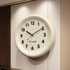 Cream Wind Round Clock Wall Creative Design Living Room High Quality Interior Wall Clock Simple Modern Horloge Murale Furniture