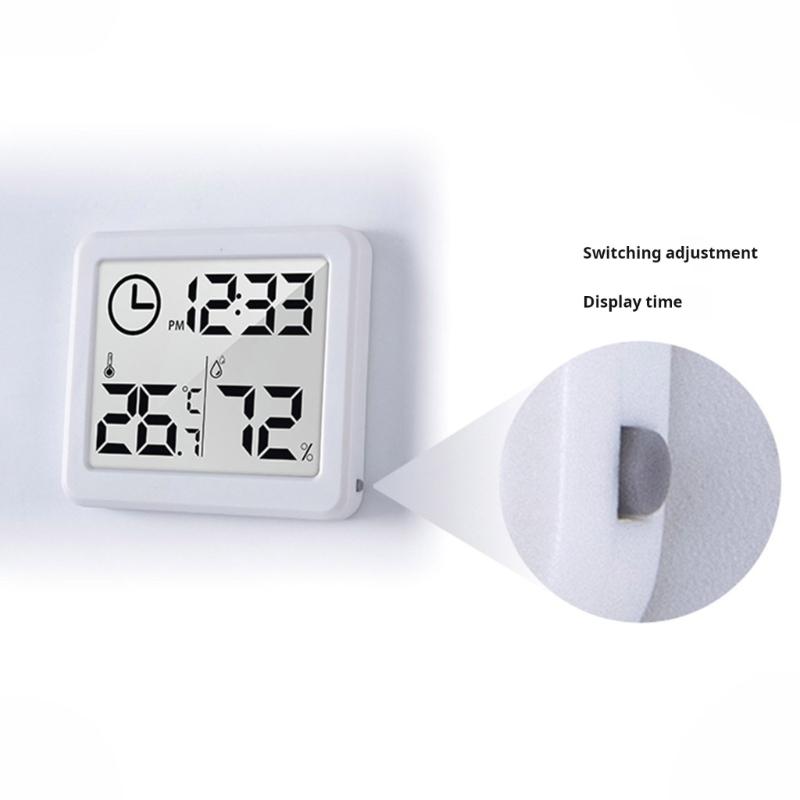 Temperature Humidity Meter Clock Temperature Format And Celsius For Home Office