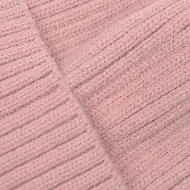 Gorro de Punto de Hilo Retorcido de Terciopelo Europeo y Americano con Pompón de Piel Sintética de Mapache - Estilo Versátil para Padres e Hijos