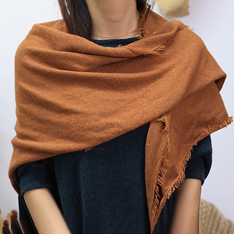 Luda Hua Women's 100% Cashmere Plaid Shawl Scarf