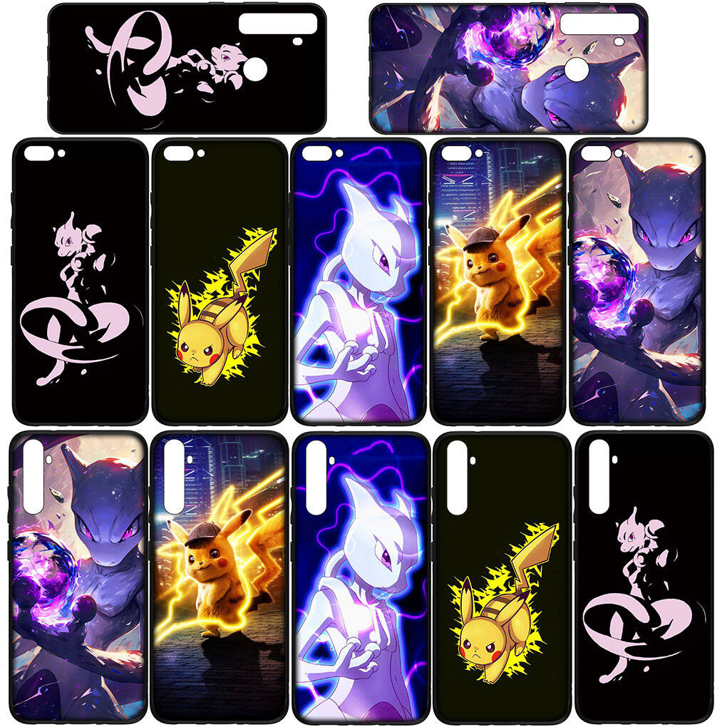 Phone Case for iPhone 17 16 15 Plus Xiaomi Poco F8 F7 X7 X6 M8 C85 C75 Redmi Note 14 12 11 13 Pro Max A4 14C 13C 15C Pokemon Pikachu Mew Mewtwo Cover