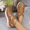Summer new hollow casual sandals women wear versatile and thin muffin thick-soled inner height-increasing women's shoes